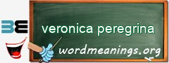 WordMeaning blackboard for veronica peregrina